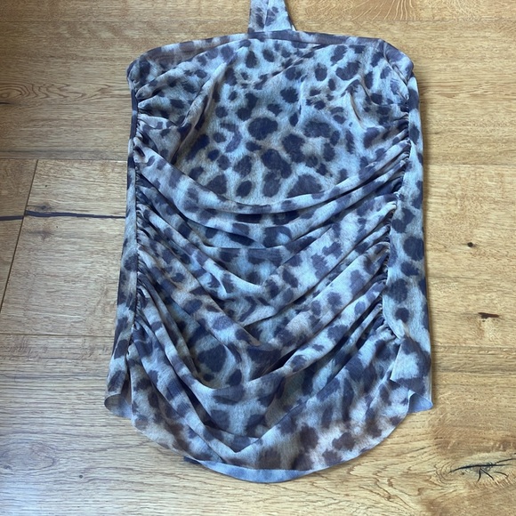 NWT Zara animal print tube top. S - Picture 2 of 4